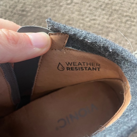 Vionic Joslyn Ankle Booties size 10 boots NWOT Charcoal little heel - Picture 8 of 8